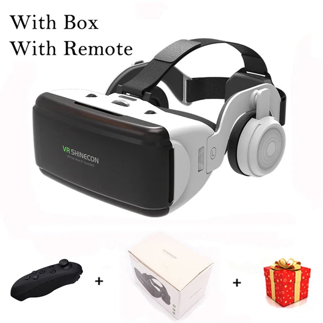 Shinecon 3D Virtual Reality Headset for Smartphones Headphone Remote / China