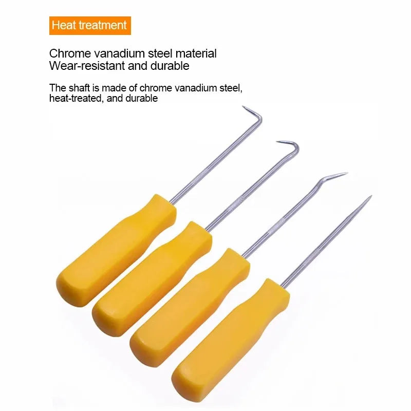 Heat-resistant Antislip Hook Pick Set - 4pcs Car Repair Tool Kit
