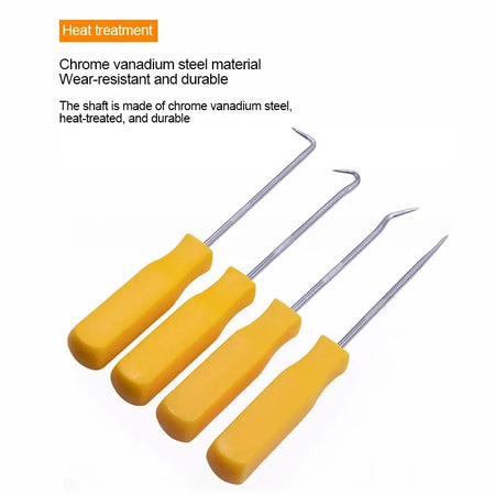 Heat-resistant Antislip Hook Pick Set - 4pcs Car Repair Tool Kit