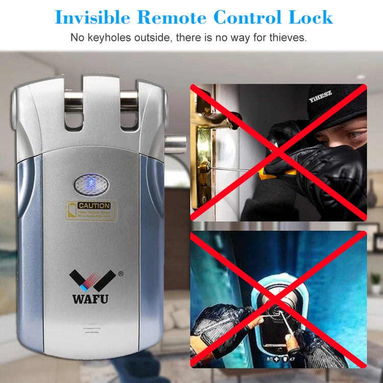 Wafu 019 Remote Control Lock 433Mhz Door Lock &ndash; Five Remotes