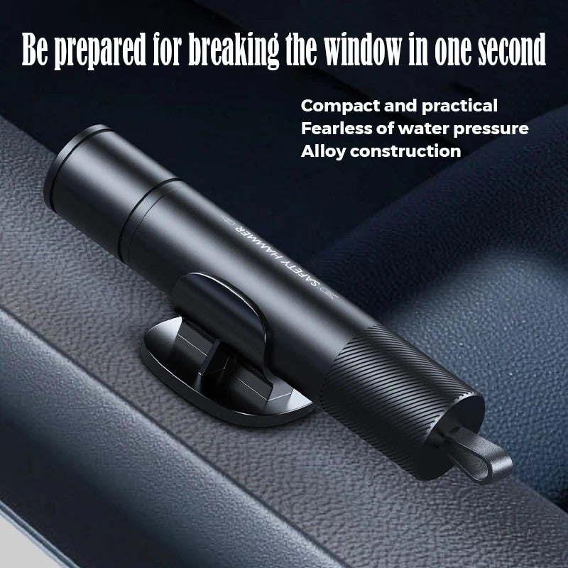 Car Window Breaker Escape Tool &ndash; One Second Seatbelt Cutter