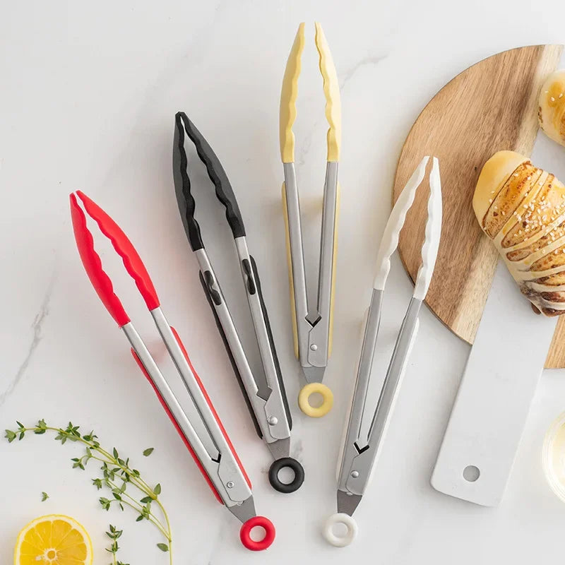 Silicone Non-Slip Cooking Tongs &ndash; Eco-Friendly Stainless Steel Grip