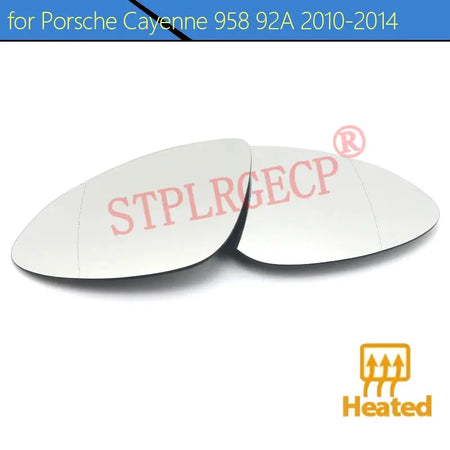 Passenger Rearview Side Mirror Lens Door Wing Mirrors Glass with Heating for Porsche Cayenne 958 92A Pre-facelift 2010-2014 by InterCyprus Trading Ltd