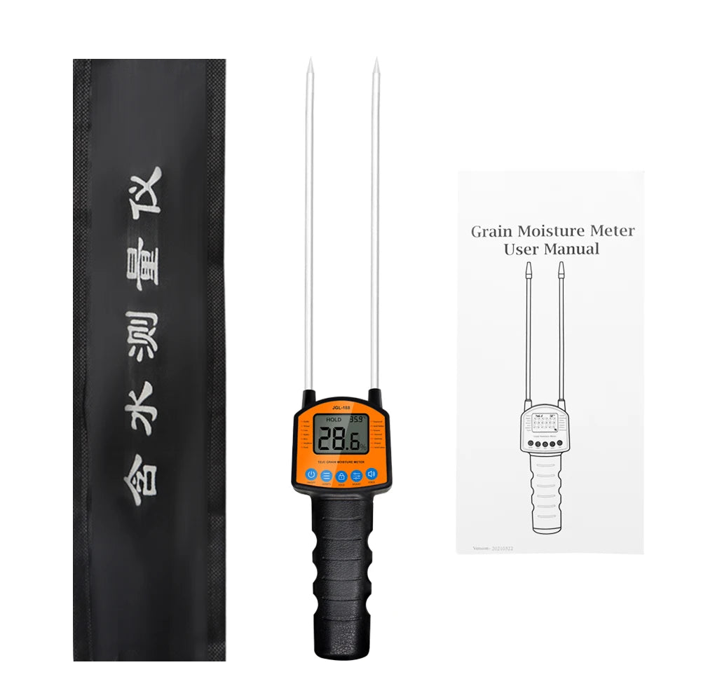 JGL-188 Grain Moisture Meter &ndash; Accurate LCD Reading