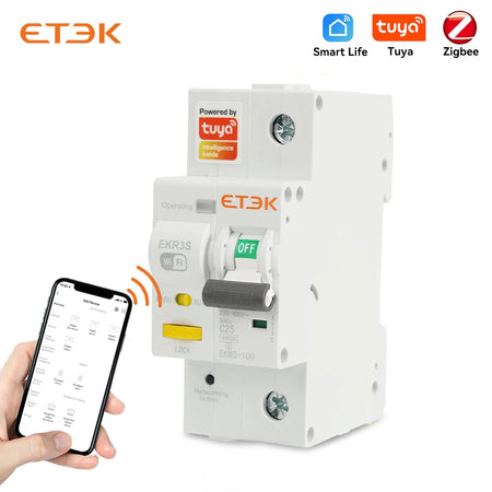 ETEK Smart Miniature Circuit Breaker with Metering - EKR3S 63A / 2