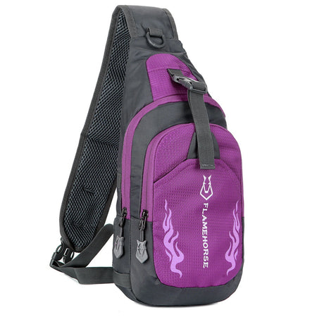 Men Sling Backpack Chest Crossbody Bag &ndash; Lightweight Purple