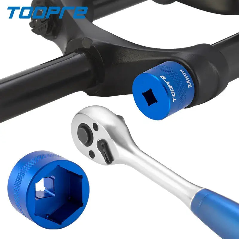 TOOPRE Bicycle Front Fork Shoulder Cover Disassembly Socket Bicycle Suspension Fork Upper Cover Wrench Maintenance Tool by InterCyprus Trading Ltd