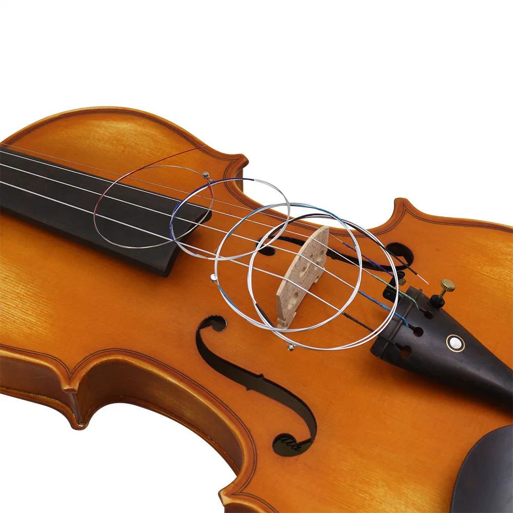 Violin String 4 Piece Stainless Steel Wound &ndash; Durable
