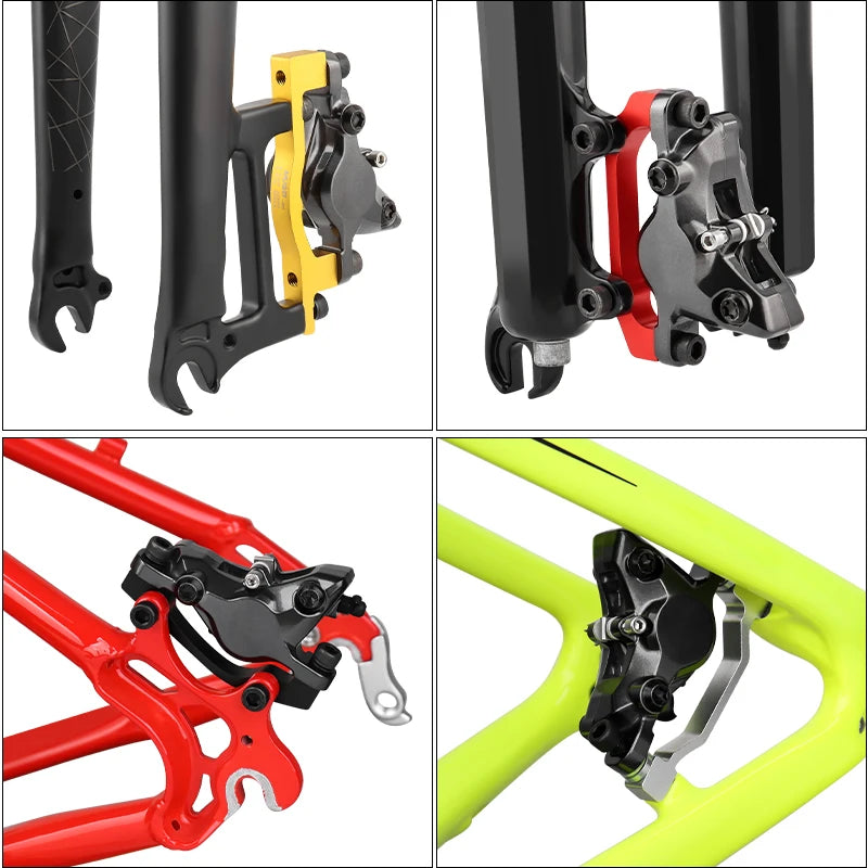 MUQZI Disc Brake Caliper Mount Adapter &ndash; Versatile Compatibility With Multiple Rotor Sizes