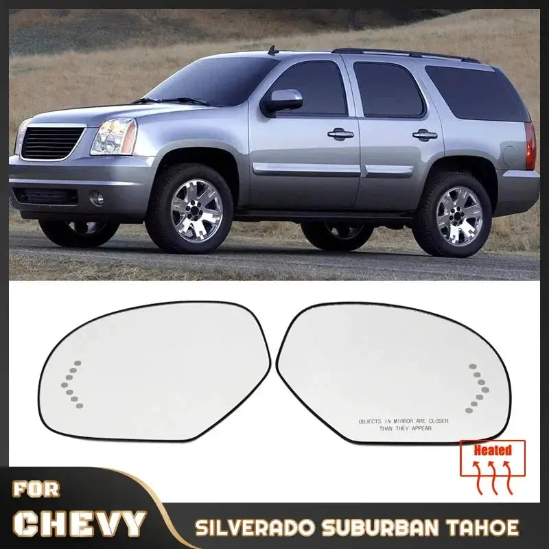For Cadillac Escalade EXT Silverado GMC Sierra Chevrolet Suburban 2007-2013 Mirror Glass by InterCyprus Trading Ltd