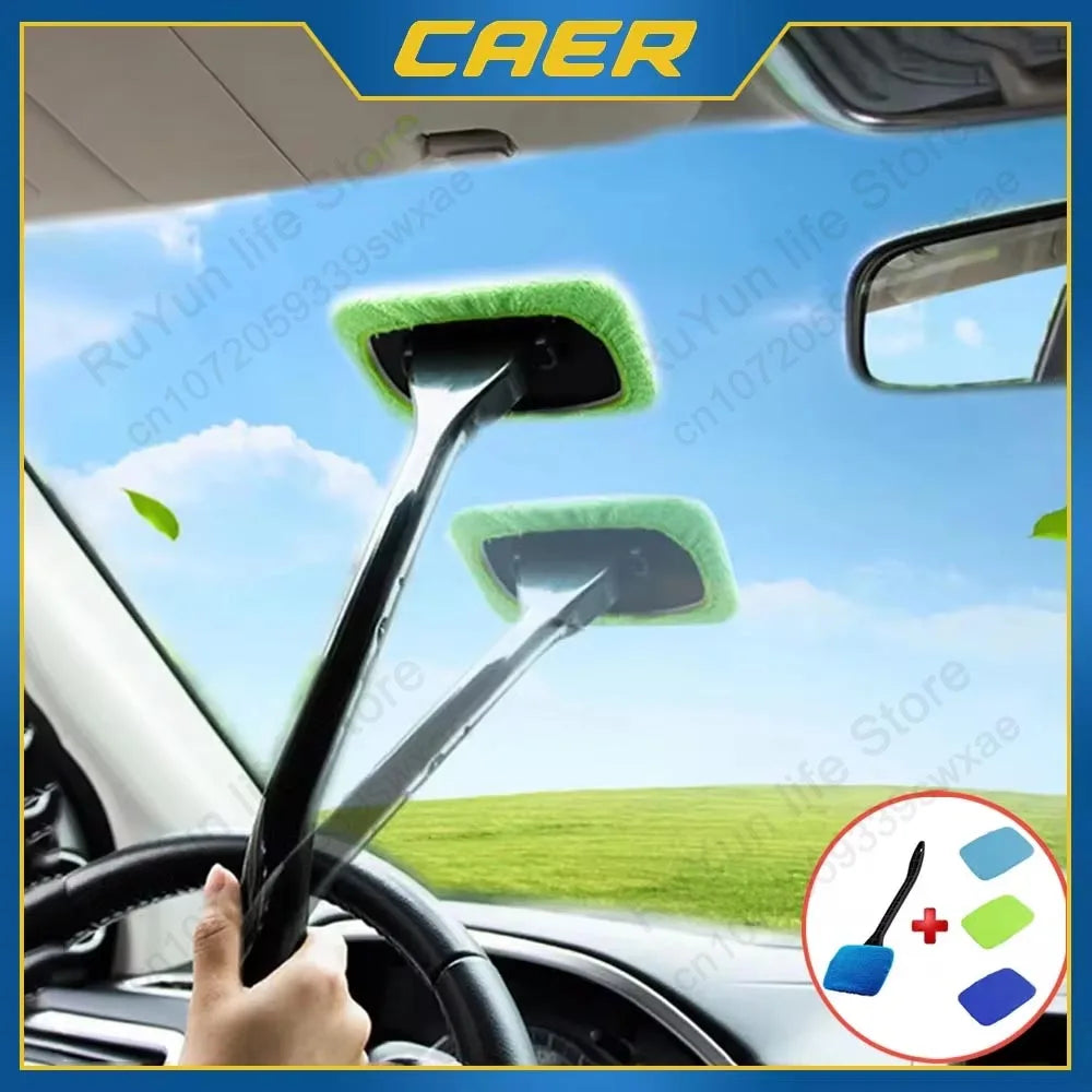 Brangdy Microfiber Car Window Cleaner Brush Kit