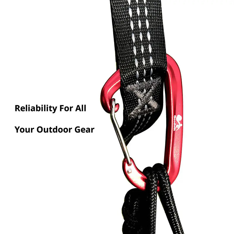 12KN D-Shape Aluminium Climbing Carabiner with Locking Mechanism