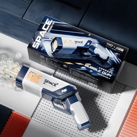 2025 Electric Bubble Gun &ndash; Full Automatic Soap Blower for Kids Blue