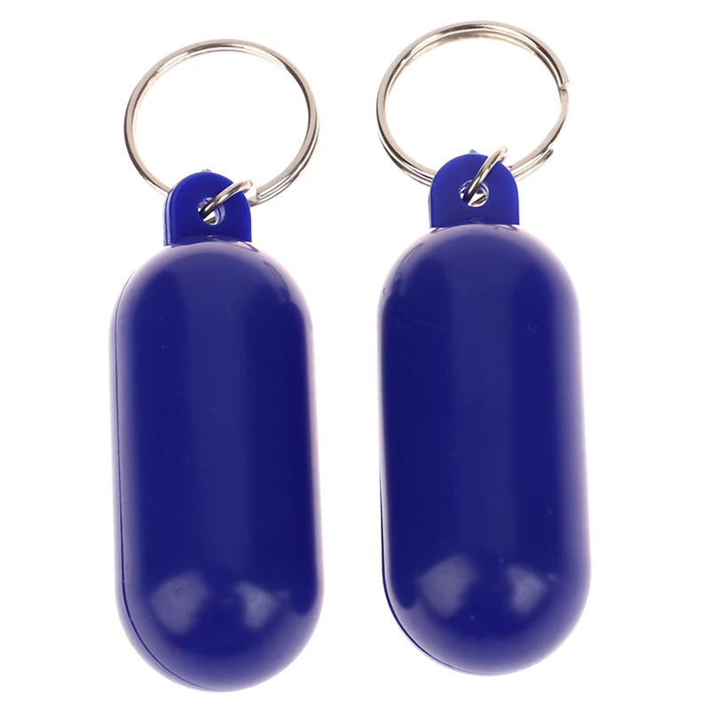 2Pcs Boat Kayak Floating Keyring Buoyant Sailing Boat Float Canal Keychain For Boating Fishing Kayaking Rafting Surfing Blue