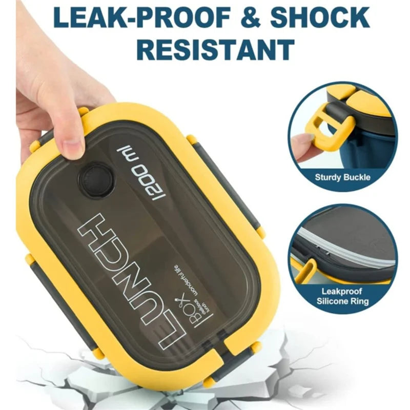 1200ML 2 Layer Bento Lunch Box &ndash; Leakproof And Portable
