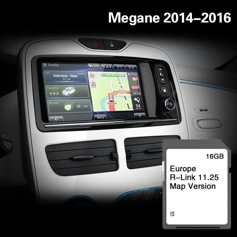 Renault Megane 2014-2016 R-LINK 11.25 Map &ndash; 16GB Spain CHINA / Megane 2014-2016