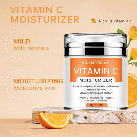 CLAFACES Retinol Anti-Aging Face Cream with Hyaluronic Acid &amp; Vitamin C