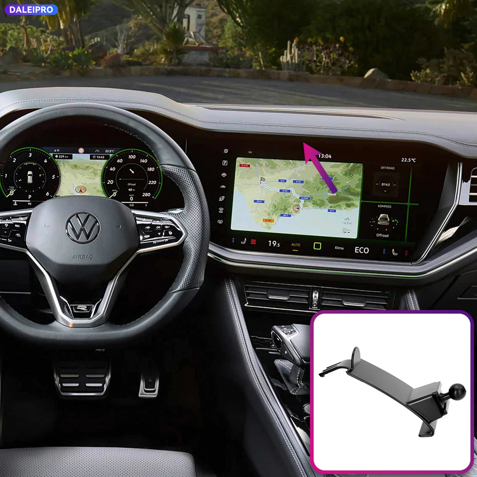 Phone Holder Base with 66W Charging for VW Touareg 2018-2026