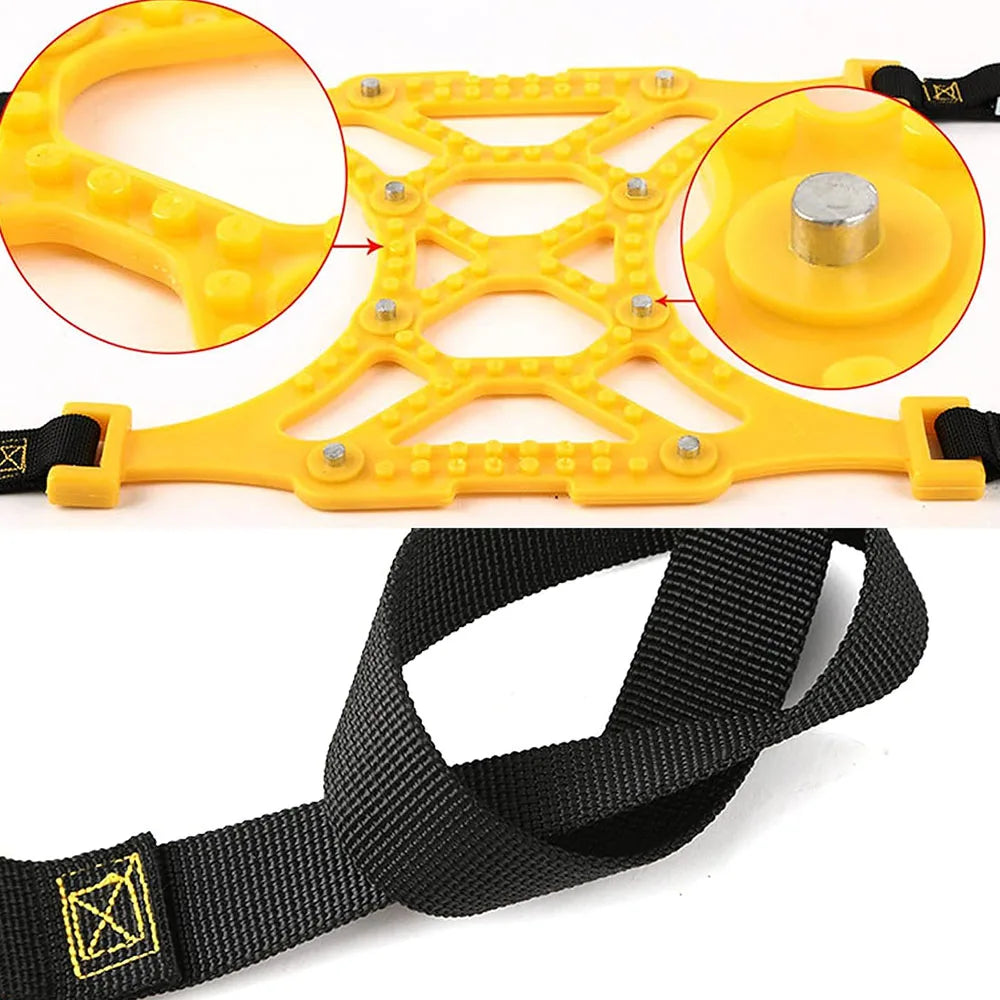 [3Pcs Snow Tire Chains] &ndash; Easy to Mount Emergency Traction