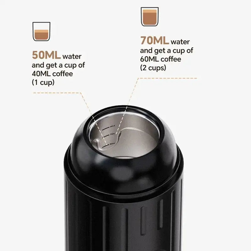 Portable Wireless Espresso Machine Heated Coffee Maker