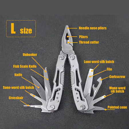 Pocket Mini Multitool Pliers with Knife and Screwdrivers