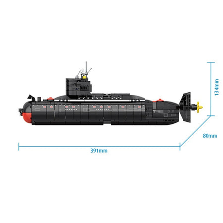 Military Type 094 Strategic Submarine Building Blocks - Educational Toy