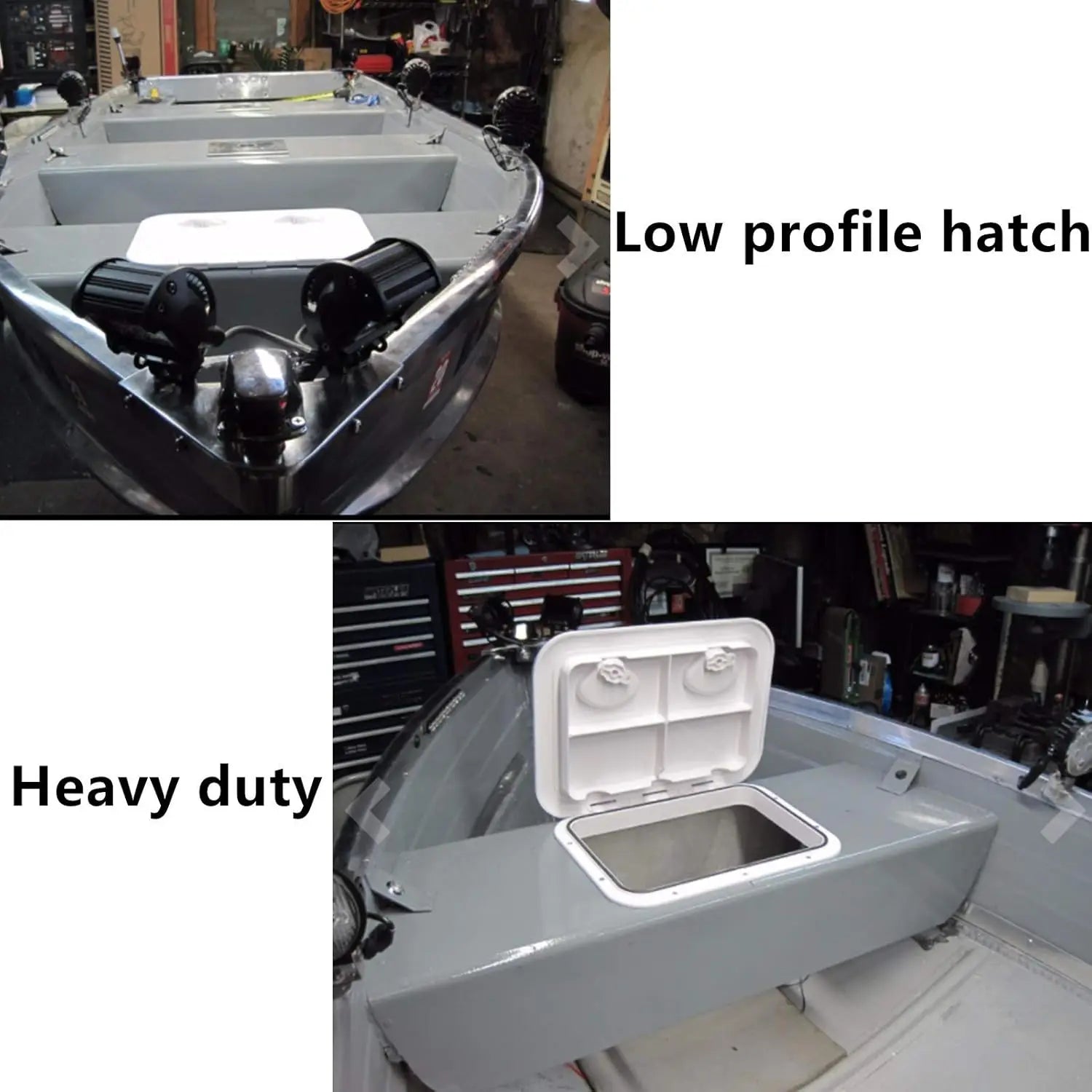 Premium Marine Deck Hatch 12-3/8" x 17-1/4" - White ABS Access Hatch