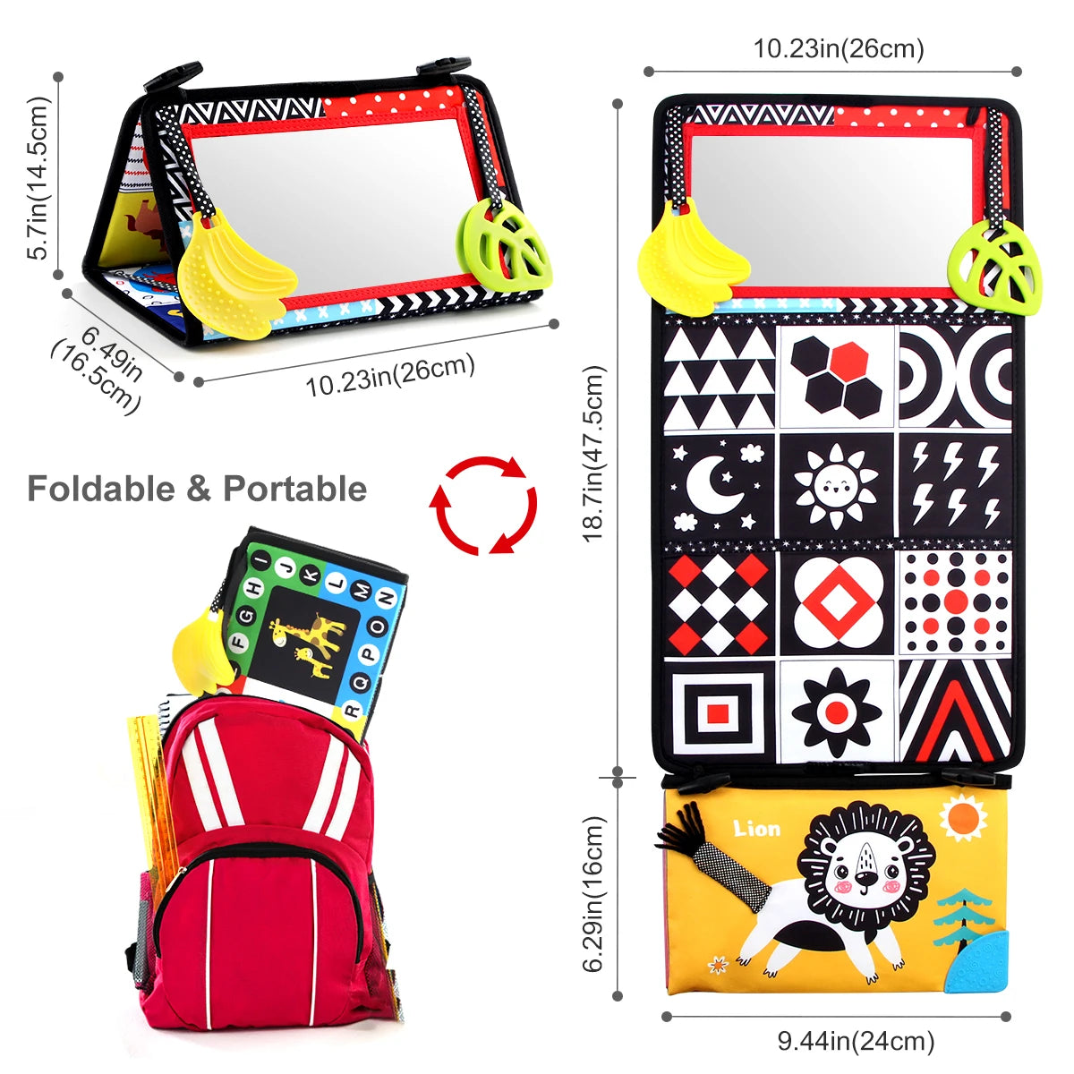 Coolplay Baby Floor Mirror &ndash; Engaging Tummy Time Sensory Development