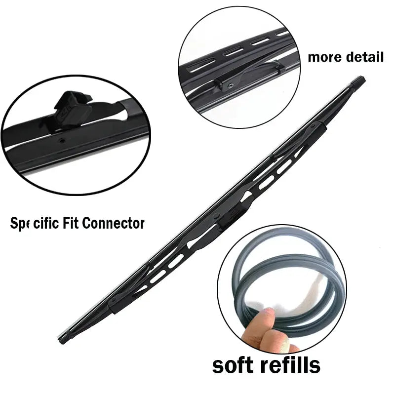 Misima Windshield Windscreen Wiper Blades Set For Hyundai Getz Front Rear Window Wiper 2002 2003 2004 2005 2006 2007 2008 2009 by InterCyprus Trading Ltd