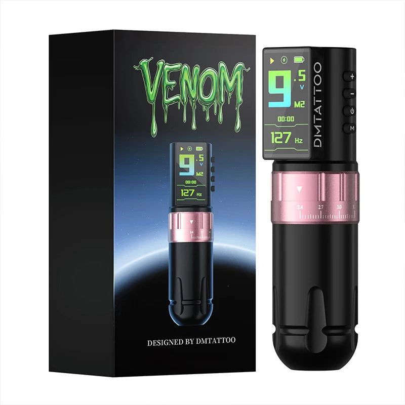 DM Venom Adjustable Stroke Tattoo Machine &ndash; Compact Venom Tattoo Machine
