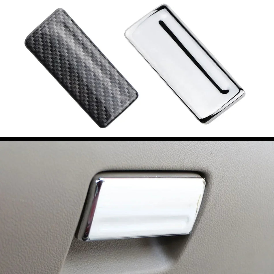Glove Box Handle Patch Cover Chrome Trim For Ford Focus 2 MK2 2005-2013 Interior Accent Upgrade