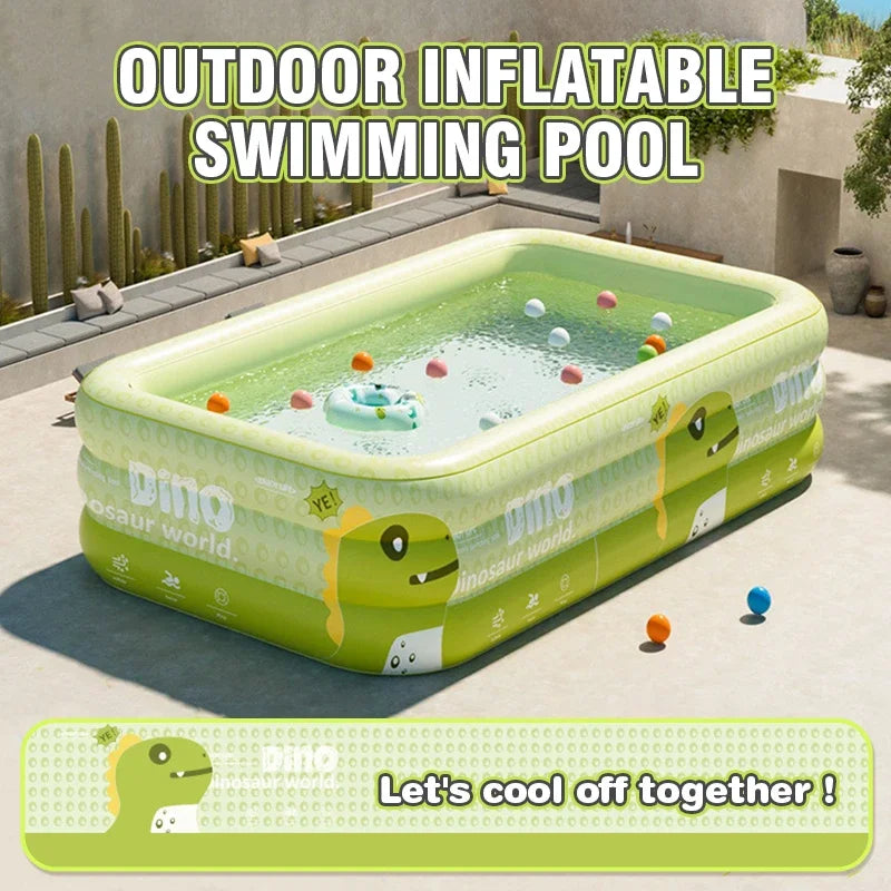 1.5-2.6M Inflatable Pool &ndash; Thickened PVC Durability