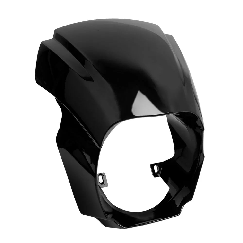 Motorcycle Headlight Fairing Cover &ndash; Durable ABS Material for Harley Softail Breakout 2018-2022 Gloss Black
