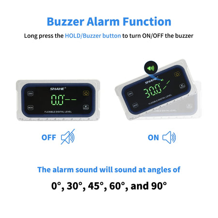 SHAHE Touch Digital Inclinometer,Single Axis 4x90&deg;/Dual Axis &plusmn;60&deg;,Buzzer Alarm, Dual Mode, 3-Unit for Woodworking,Table Saw