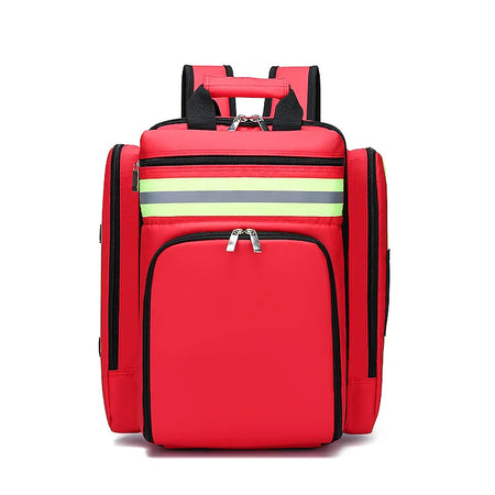Disaster Relief First Aid Kit Emergency Backpack &ndash; Spacious Red Empty backpack