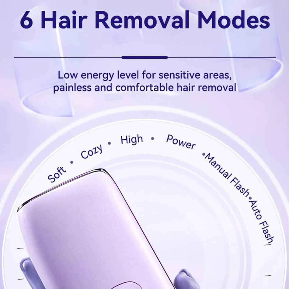 Устройство для удаления волос IPL с охлаждением сапфировым, безболезненный эпилятор