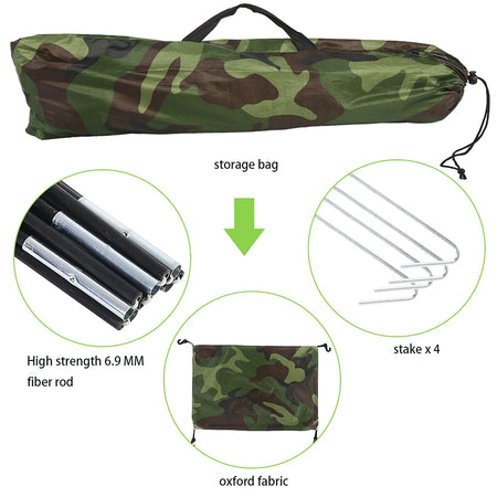 Camouflage UV Protection Waterproof One-Person Tent for Outdoor Adventures