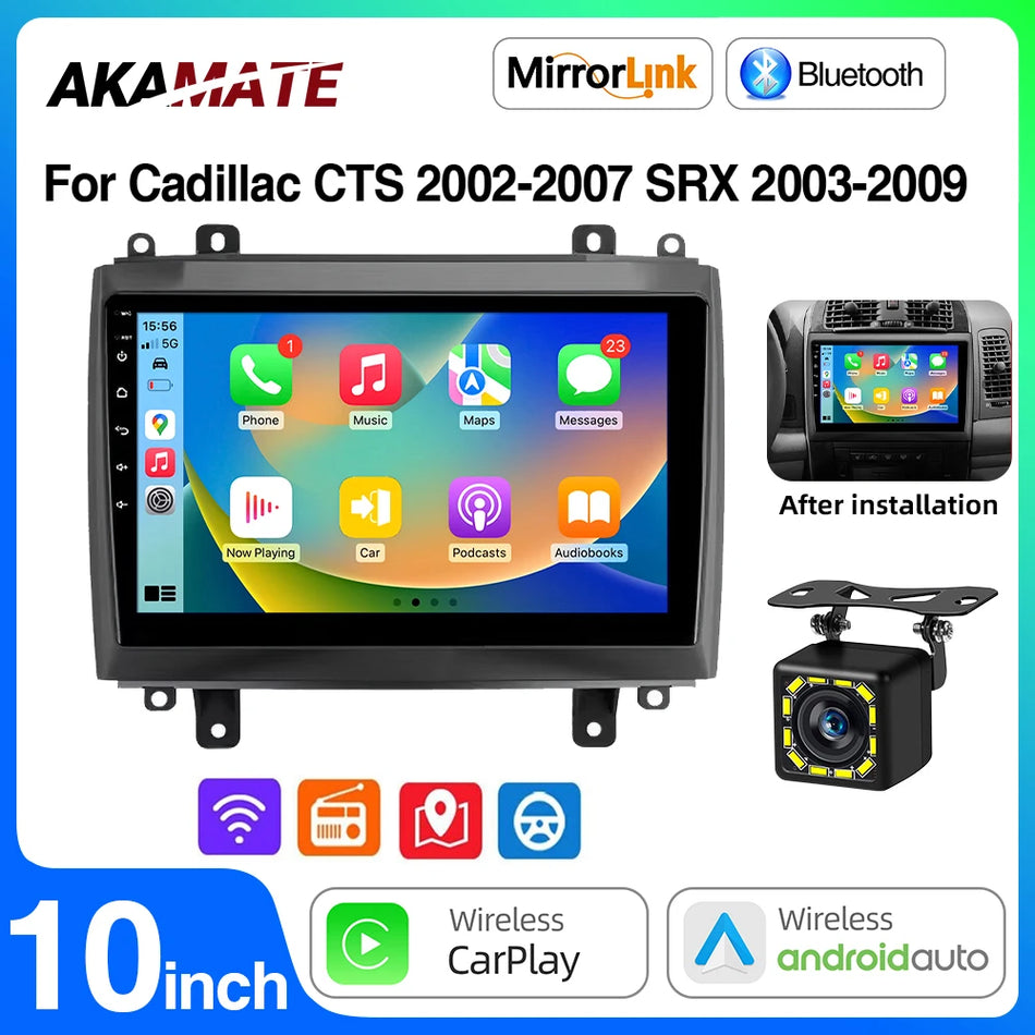 10Inch Car Radio CarPlay Android Auto Cadillac &ndash; Touchscreen