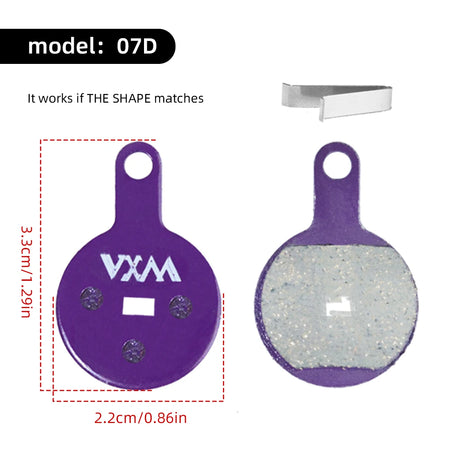 VXM Purple Polymetallic Disc Pad For Shimano B01S &ndash; Durable