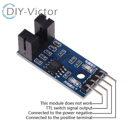 Slot Type IR Optocoupler Speed Sensor Module &ndash; Accurate Speed Measurement for DIY Projects