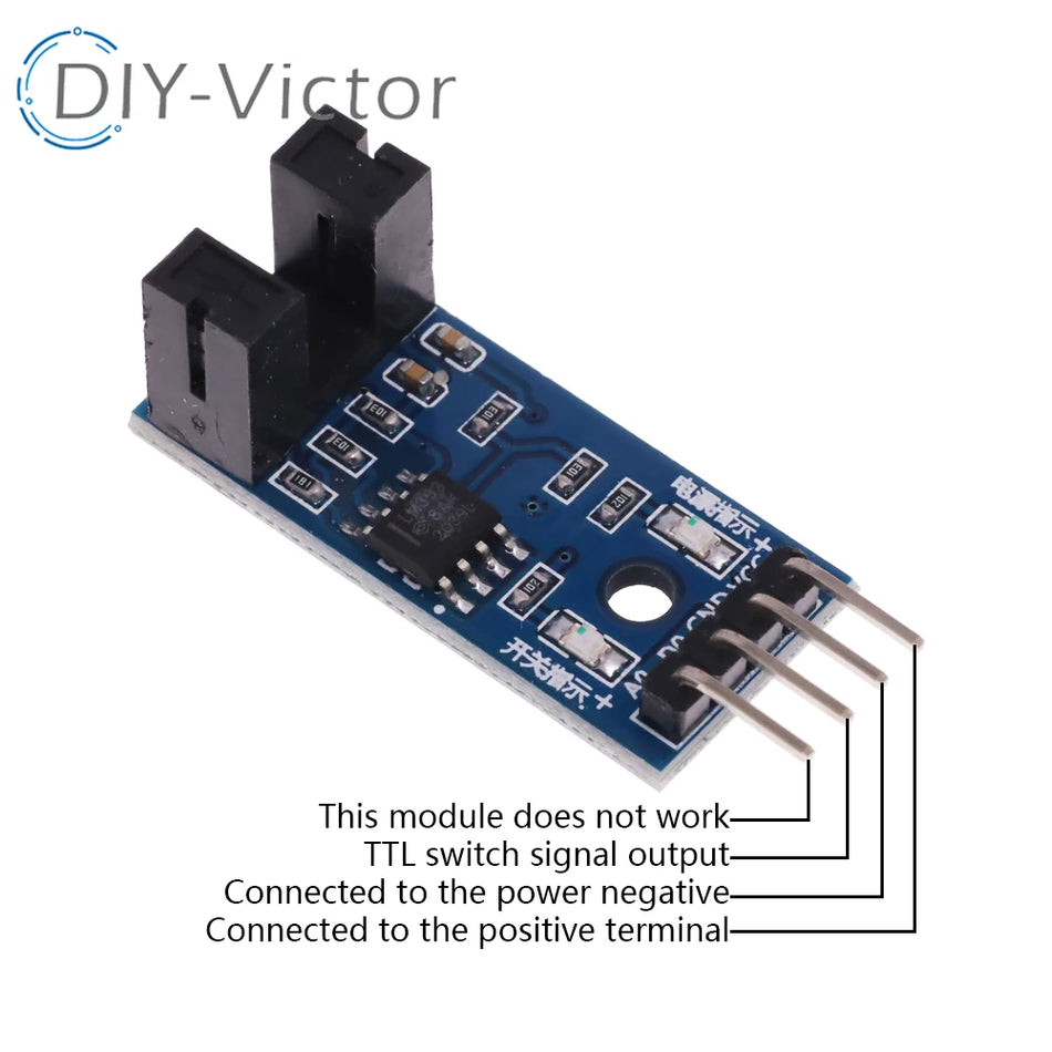 Slot Type IR Optocoupler Speed Sensor Module &ndash; Accurate Speed Measurement for DIY Projects