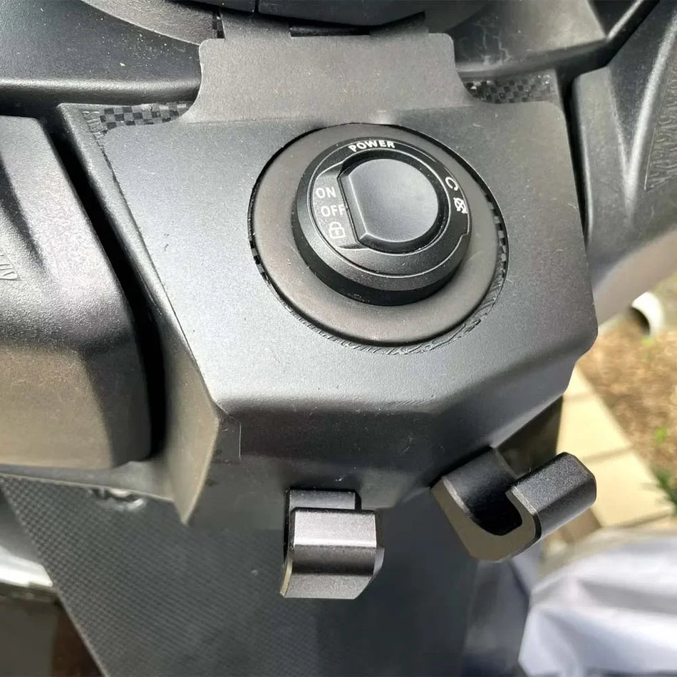 BMW C400GT dubbele haak bagage tas houder, aluminium helmhouder