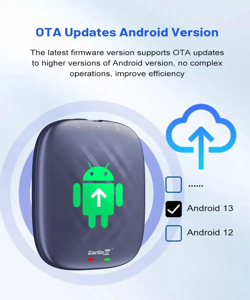 Carlinkit Android 13 Tv Box For Netflix YouTube Spotify Wireless CarPlay Android Auto Ultra 8+128G QCM665 4G LTE GPS Play Store