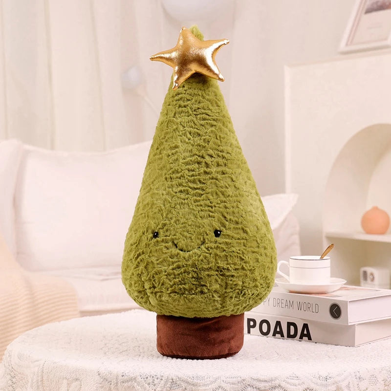 Kawaii Christmas Tree &amp; Elk Plush Dolls tree / 30cm