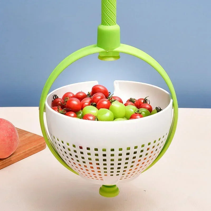 Colander Salad Spinner &ndash; Effortless Washing and Drying