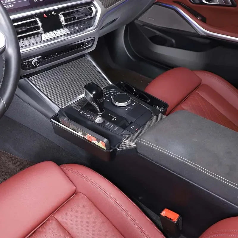 BMW 3 Серия G20 2020 ABS Черна Централна Конзола Кутия за Съхранение