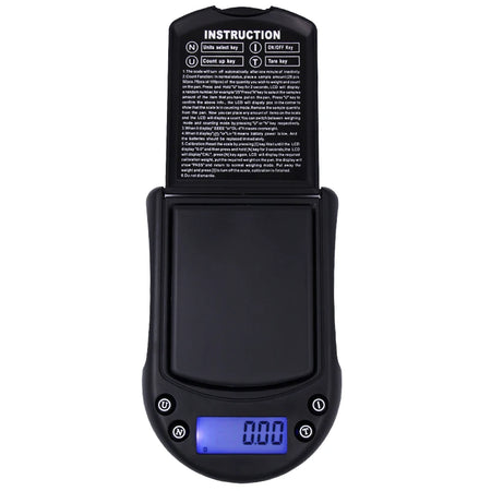 200g 0.01g Digital Pocket Scale - Ultra Accurate Weighing black
