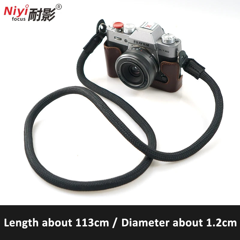 Bright Color DSLR Camera Neck Shoulder Strap for Sony Nikon Canon Fuji Pentax Olympus 23 Pattern black