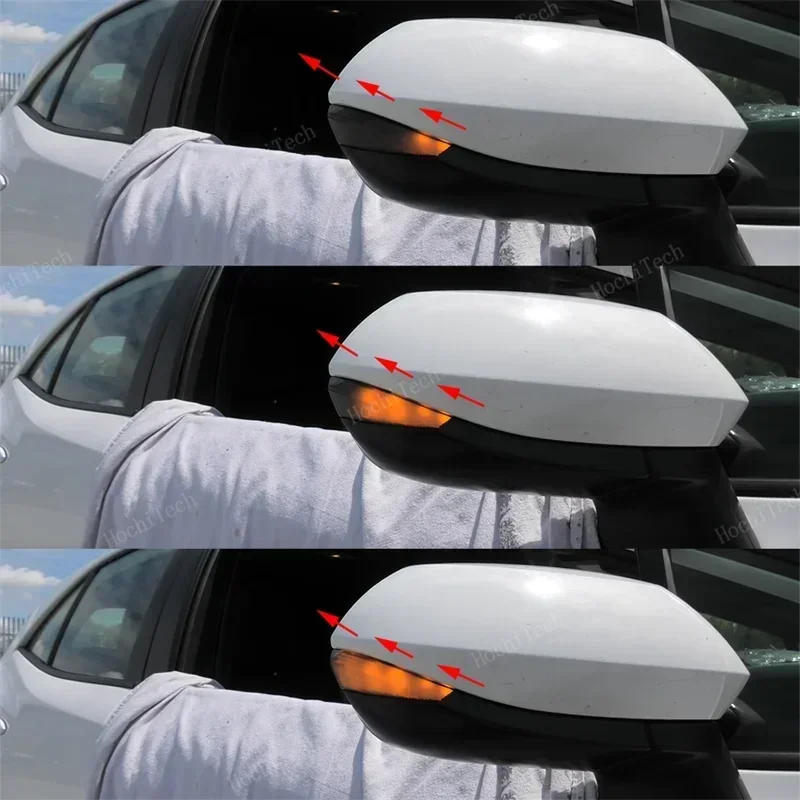 Dinaminiai sekvenciniai LED šoninio veidrodžio žibintai Toyota Corolla E210 Sienta XP170 Yaris XP210
