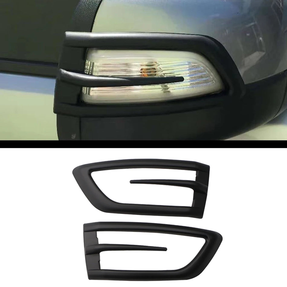 Turning Lamp Cover for Ford Ranger 2012-2020 Side Mirror ABS Matte Black Direct Fit